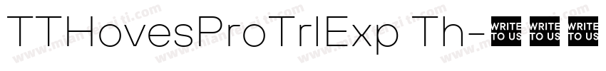 TTHovesProTrlExp Th字体转换